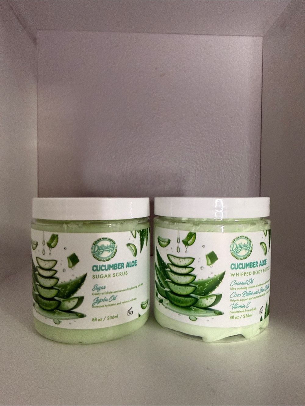 Cucumber Aloe Whipped Body Butter & Sugar Scrub - NWOB